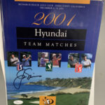 Jack Nicklaus PGA GOLF 2001 Hyundai Team Matches Program (JSA Cert)  (1) Main Image