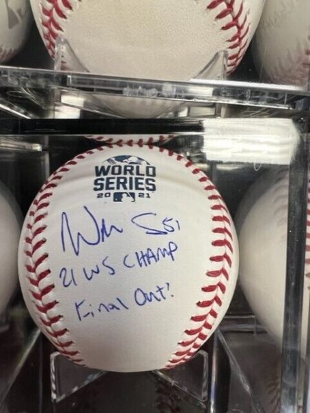 Atlanta Braves Pitcher Will Smith World Series Autograph Photo