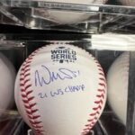 Will Smith Braves Signed WS Ball with 21 WS Champs inscription BAS Witness Main Image