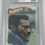 1977 Topps #146 Harry Carson RC HOF Giants Slabbed Autographed Card BAS Main Image