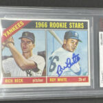 1966 Topps #234 Roy White RC Yankees Slabbed  Signed Card BAS Beckett 391 Main Image