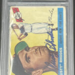1955 Topps #1 Dusty Rhodes Giants Slabbed  Signed Card BAS Beckett Main Image