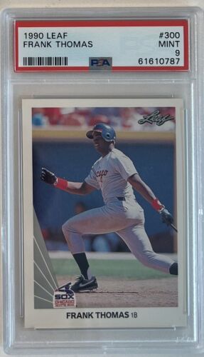 1990 Leaf Frank Thomas Rookie Card PSA 10,  in 2023