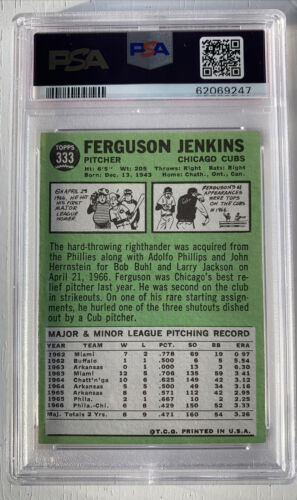 1967 Topps Ferguson Jenkins