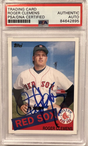 2006 Topps Rookie of Week Roger Clemens Slabbed Auto Signed Card PSA -  Duck's Dugout