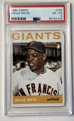 1964 Topps #150 Willie Mays Giants PSA 4 VG-EX 379 - Duck's Dugout