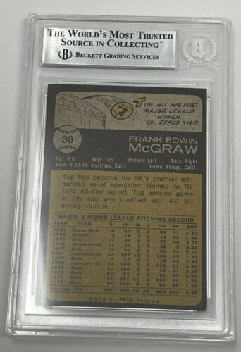 Tug McGraw Autographed Memorabilia