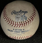 JARED WEAVER GAME READY NO HITTER 5-2-12 Signed Baseball – A Foley’s BAR NYC MLB Main Image