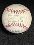 MAX SCHERZER 20K GAME BASEBALL 5-11-16 Signed BY UMPIRE CREW Foley’s BAR NYC Main Image