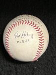 MAX SCHERZER 20K GAME BASEBALL 5-11-16 Signed BY UMPIRE CREW Foley’s BAR NYC Main Image