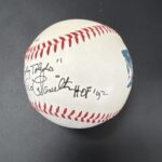 MILO HAMILTON Signed Baseball – A Foley’s BAR NYC original piece BAS Main Image