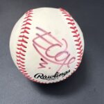 THE EDGE U2 GUITARIST Signed Baseball – A Foley’s BAR NYC original piece BAS Main Image