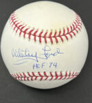 WHITEY FORD BASEBALL Signed Baseball – A Foley’s BAR NYC original piece Main Image