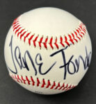 JANE FONDA ACTRESS Signed Baseball – A Foley’s BAR NYC original piece BAS LOA Main Image