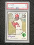 1973 Topps Baseball Lou Brock Card #320 EX
