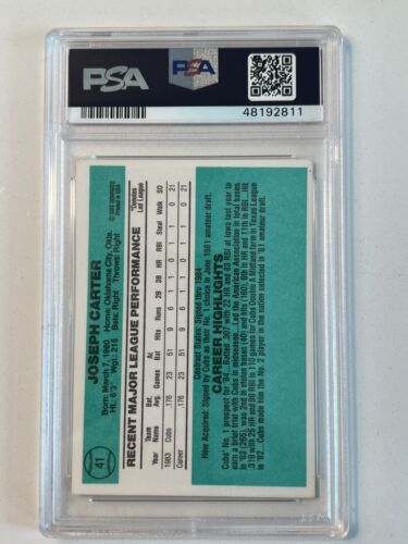 1981 Topps #13 Joe Charboneau RC Slabbed Auto Signed Card PSA/DNA