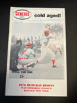 1970 BUFFALO BISONS vs TIDEWATER TIDES Unscored Baseball Program Main Image