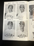 1968 BUFFALO BISONS vs ROCHESTER RED WINGS Unscored Baseball Program Main Image