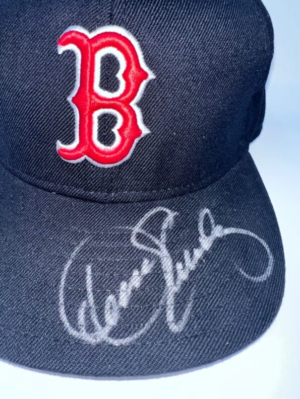 Dennis Eckersley Signed Boston Red Sox New Era Hat 2001 FLEER LEGACY COA Gallery Image 0