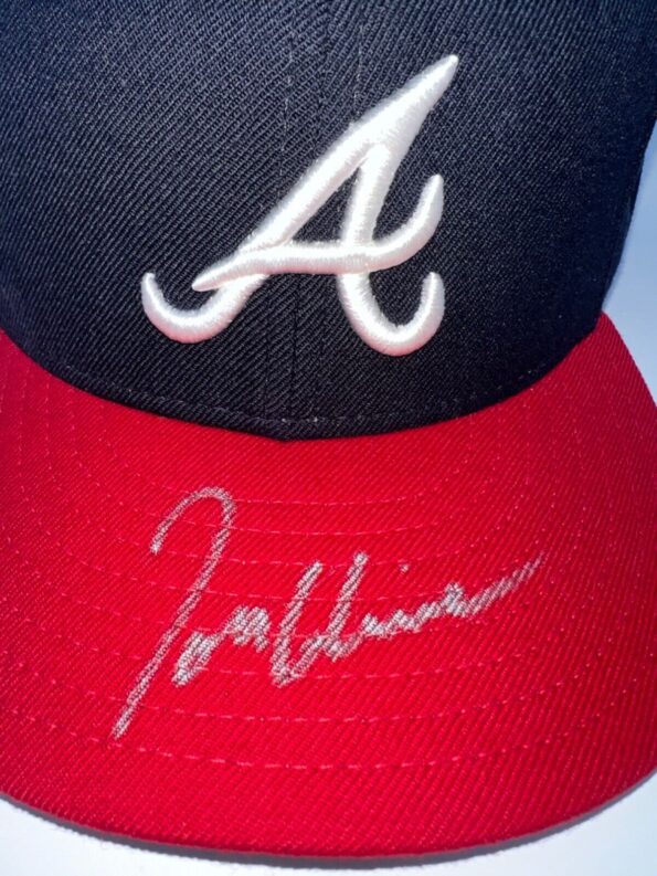 Tom Glavine Signed Atlanta Braves New Era Hat MLB Authentic Collection JSA  Gallery Image 0