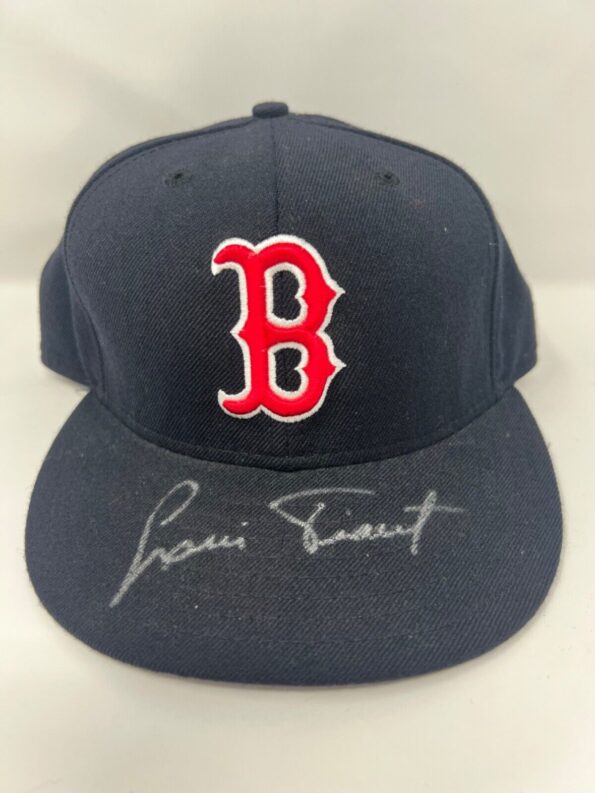 Luis Tiant Signed Boston Red Sox New Era Hat MLB 2001 FLEER LEGACY COA Main Image