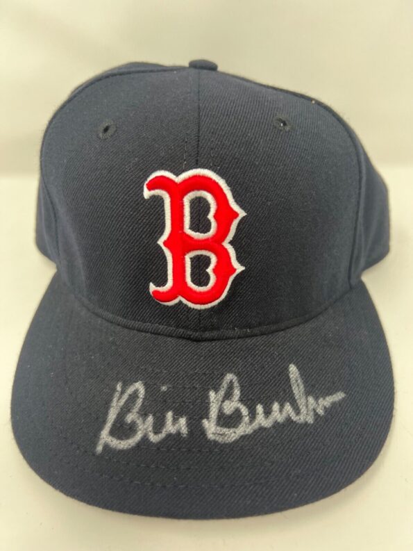 Bill Buckner Signed Boston Red Sox New Era Hat MLB 2001 FLEER LEGACY COA 985 Main Image