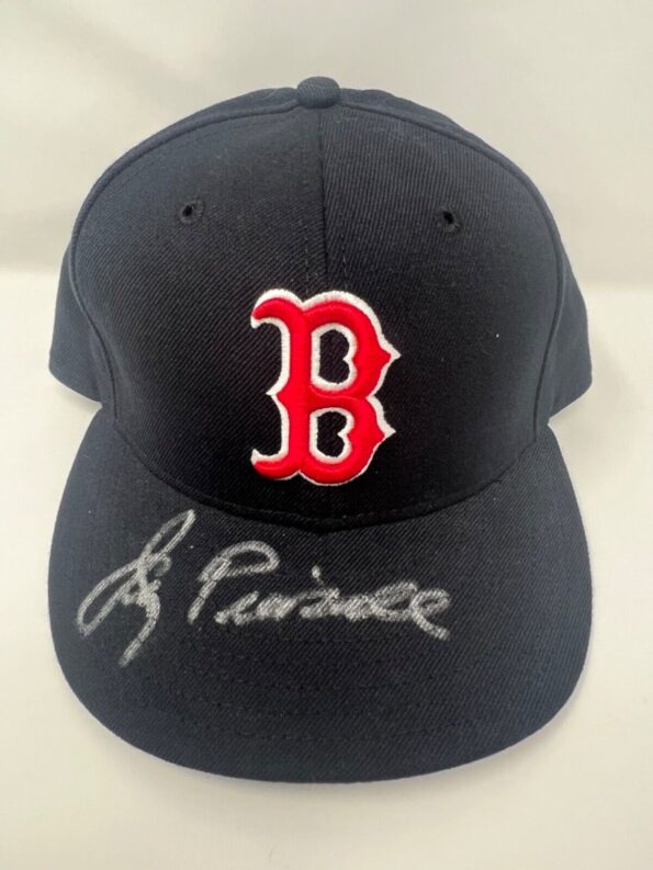 Jimmy Pearsall Signed Boston Red Sox New Era Hat MLB 2001 FLEER LEGACY COA 361  Main Image