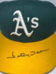 Johnny Damon Signed Oakland Athletics New Era Hat MLB 2001 FLEER LEGACY Main Image