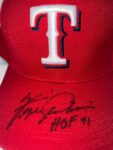 Fergie Jenkins HoF 91 Signed Texas Rangers MLB Snapback Hat JSA 966  Main Image