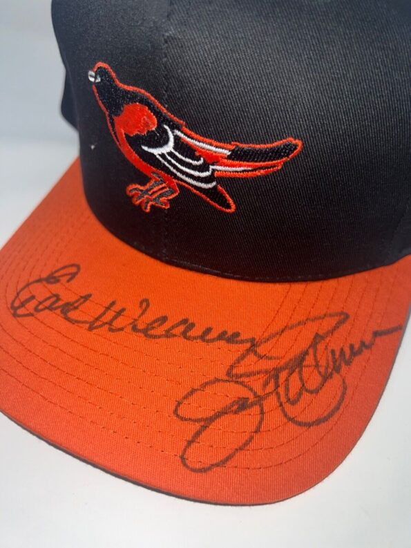 Earl Weaver & Jim Palmer Signed Baltimore Orioles MLB Snapback Hat JSA  Gallery Image 0